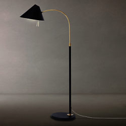 west elm Mid Century Task Floor Lamp Black